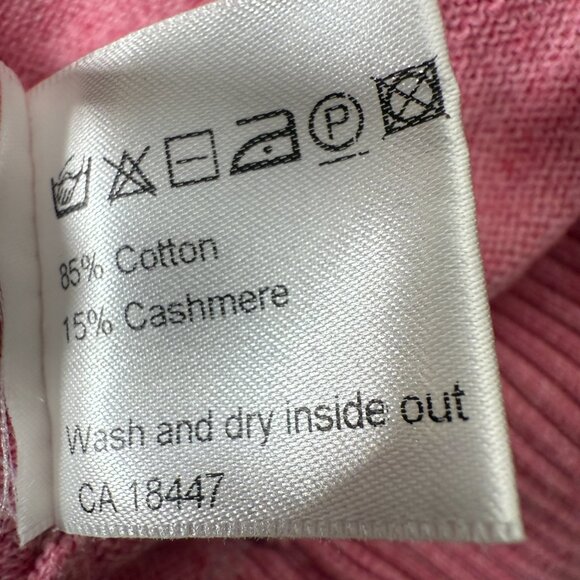 Stenstroms Cotton Cashmere Knit Sweater Pulloever Men's Size XXL Pink Blue - Picture 12 of 13